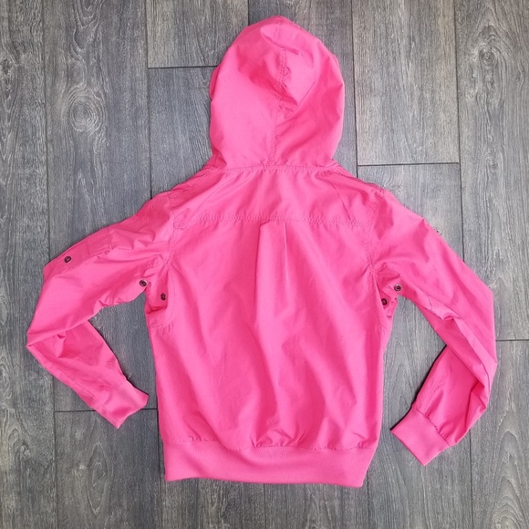 Fila Hot Pink Zip Up Hooded Jacket - small - Picture 7 of 7